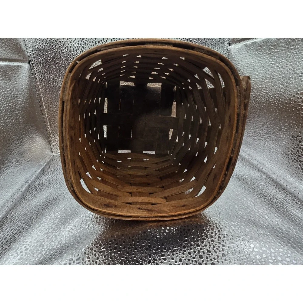 Longaberger Brown 1980's Waste Basket